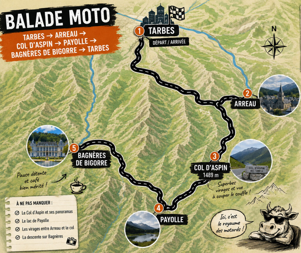 Balade moto col d'Aspin