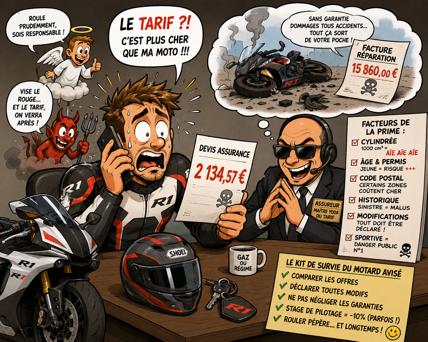 Assurance moto sportive : ce que personne ne dit